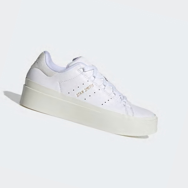 Zapatillas Adidas Stan Smith Bonega Mujer Chile Blancas - QZSNXU154