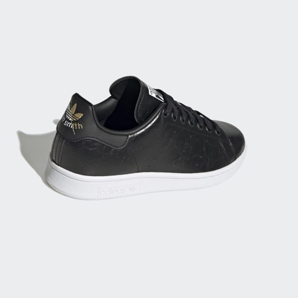 Zapatillas Adidas Stan Smith Mujer Chile Negras - ATRYPH594