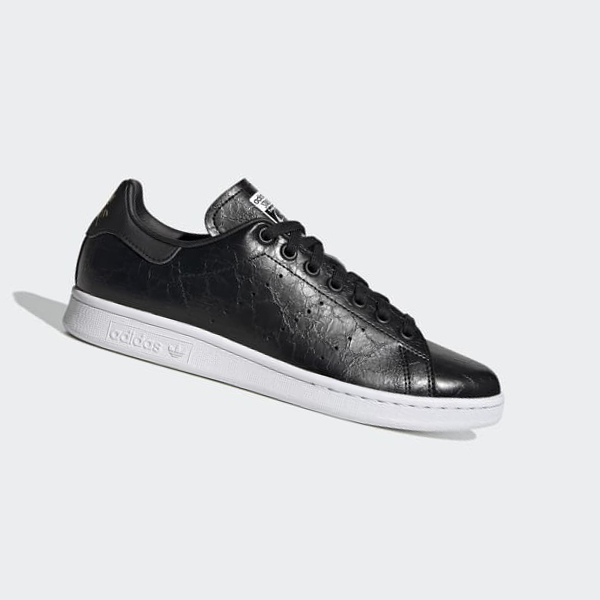 Zapatillas Adidas Stan Smith Mujer Chile Negras - ATRYPH594