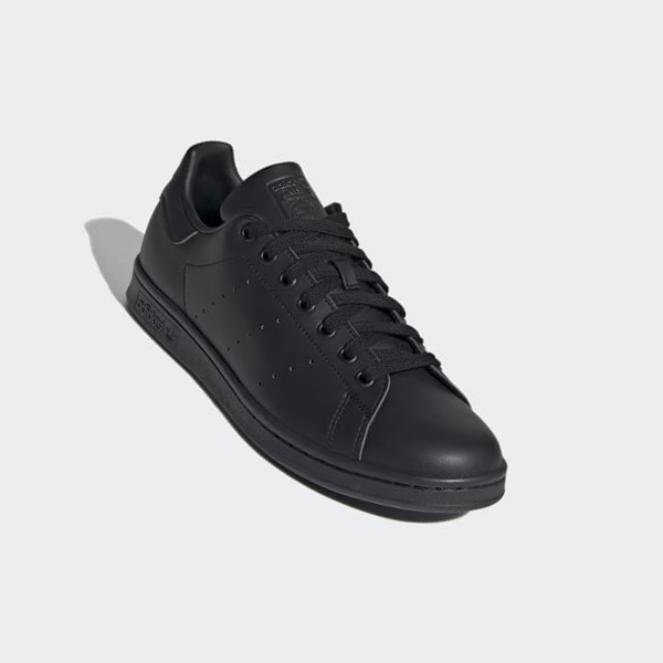 Zapatillas Adidas Stan Smith Mujer Chile Negras - AUESBL548