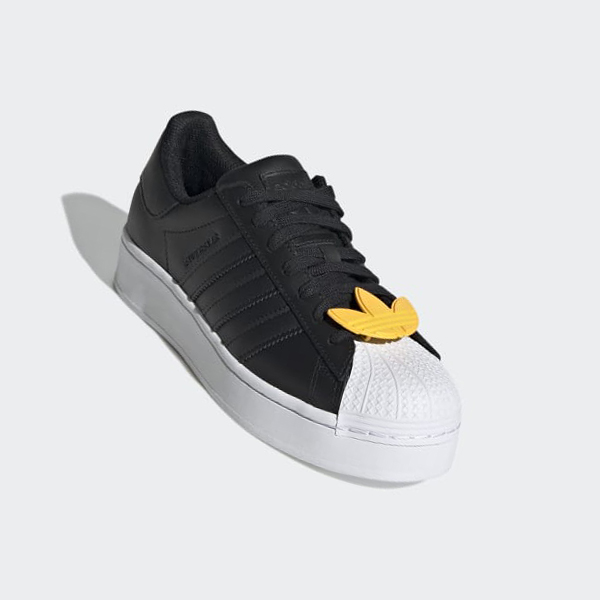 Zapatillas Adidas Superstar Bold Mujer Chile Negras - BMLASY386