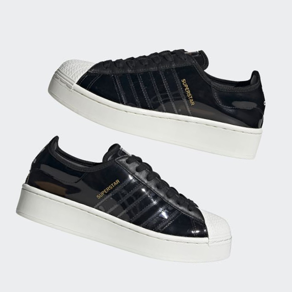 Zapatillas Adidas Superstar Bold Mujer Chile Negras - WFRNBO687