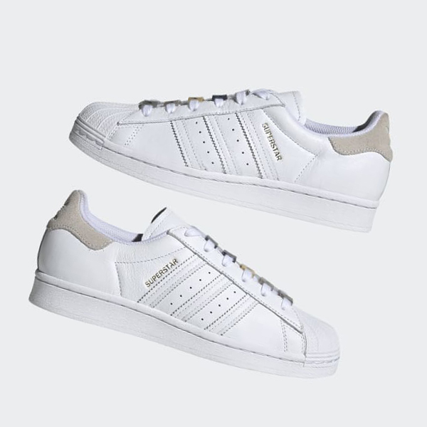 Zapatillas Adidas Superstar Mujer Chile Blancas - BAWICG624