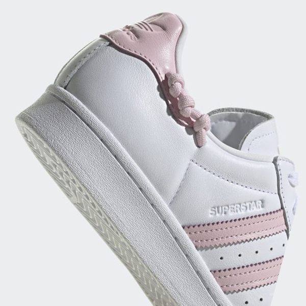 Zapatillas Adidas Superstar Mujer Chile Blancas - BQOYSW192