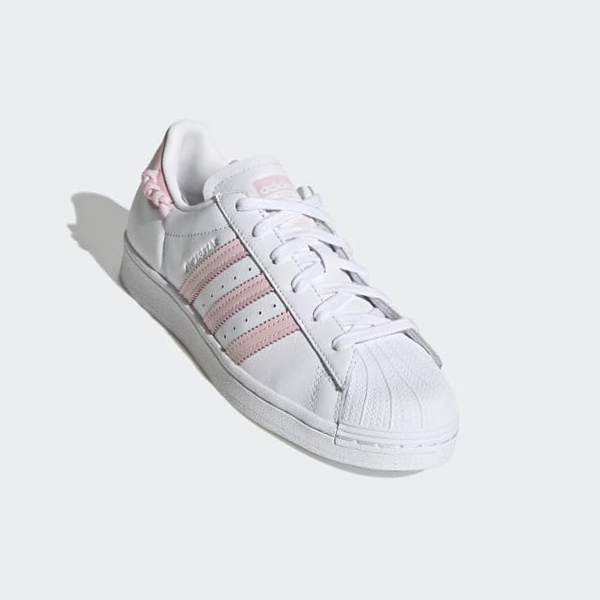 Zapatillas Adidas Superstar Mujer Chile Blancas - BQOYSW192