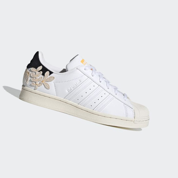 Zapatillas Adidas Superstar Mujer Chile Blancas - BZTPLF932