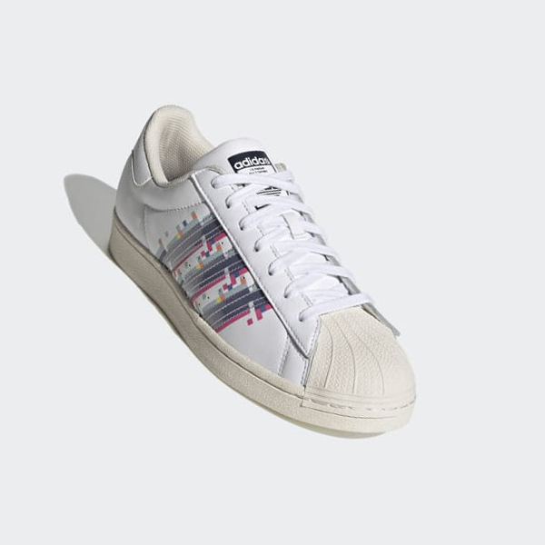 Zapatillas Adidas Superstar Mujer Chile Blancas - DGVLHR298