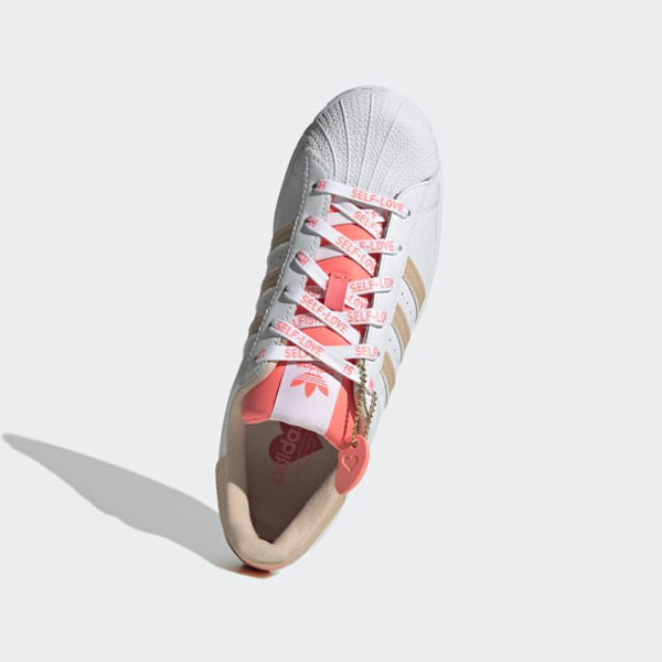 Zapatillas Adidas Superstar Mujer Chile Blancas - HRTBUW751