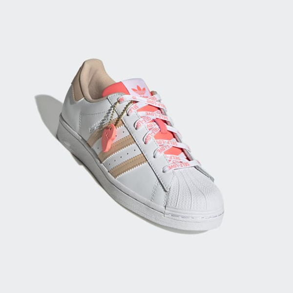 Zapatillas Adidas Superstar Mujer Chile Blancas - HRTBUW751