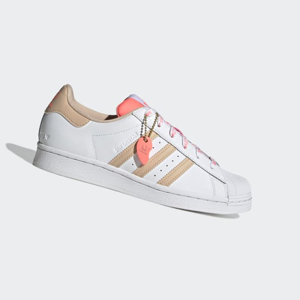 Zapatillas Adidas Superstar Mujer Chile Blancas - HRTBUW751