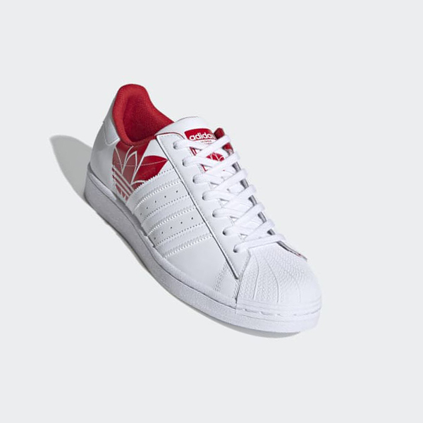 Zapatillas Adidas Superstar Mujer Chile Blancas - IHKUDF986