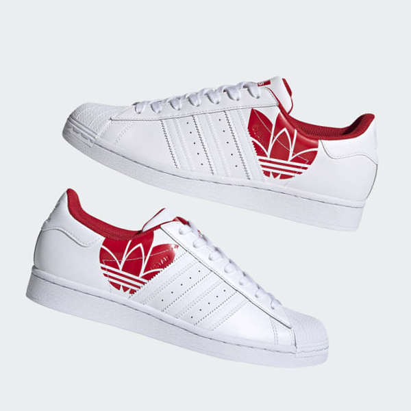 Zapatillas Adidas Superstar Mujer Chile Blancas - IHKUDF986