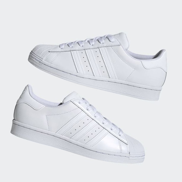 Zapatillas Adidas Superstar Mujer Chile Blancas - KPCHOB197