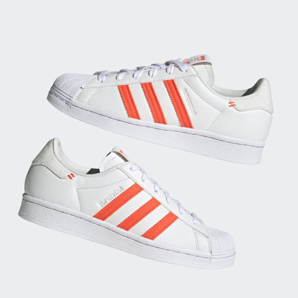 Zapatillas Adidas Superstar Mujer Chile Blancas - MKASYW249