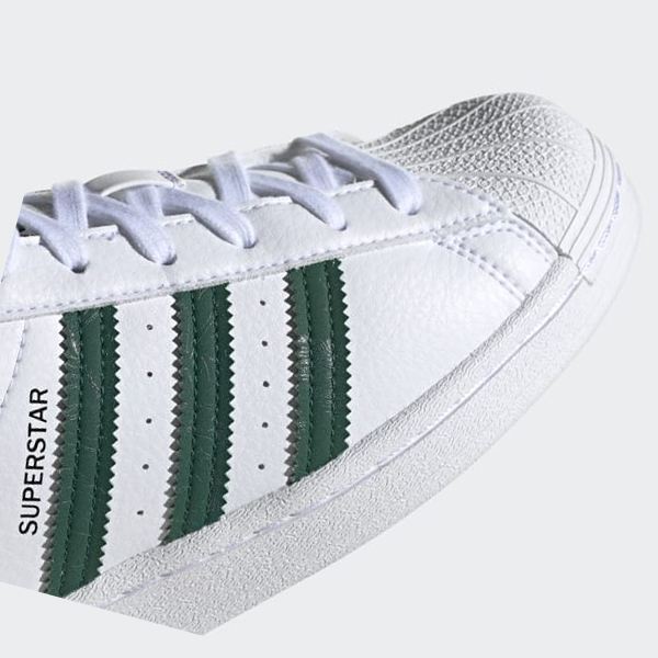 Zapatillas Adidas Superstar Mujer Chile Blancas - TODQLN137