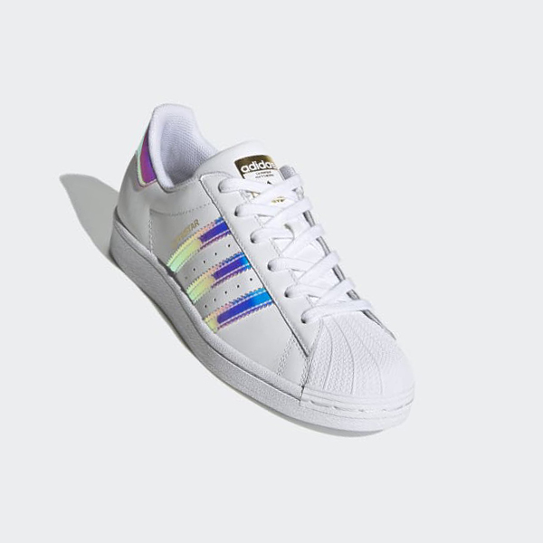 Zapatillas Adidas Superstar Mujer Chile Blancas - WKQADR264