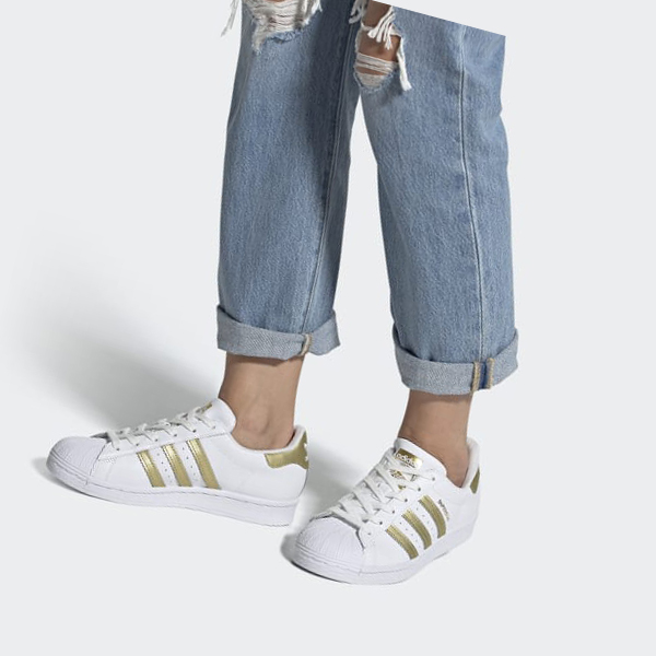 Zapatillas Adidas Superstar Mujer Chile Blancas - XDUGYV910