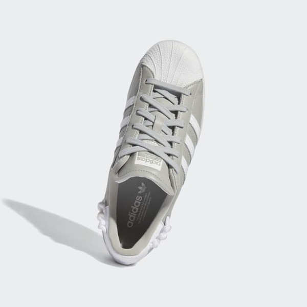 Zapatillas Adidas Superstar Mujer Chile Gris - MWBPIS328