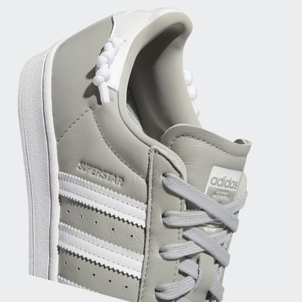 Zapatillas Adidas Superstar Mujer Chile Gris - MWBPIS328