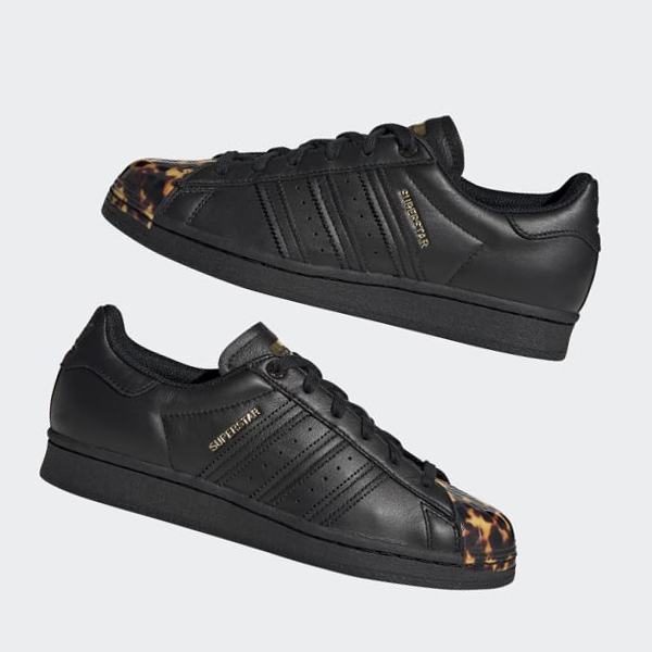 Zapatillas Adidas Superstar Mujer Chile Negras - EQIXML149