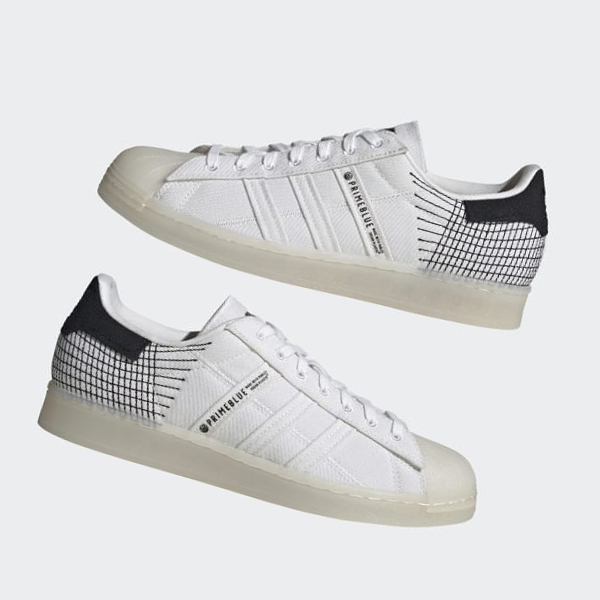 Zapatillas Adidas Superstar Primeblue Mujer Chile Blancas - PQBEYX789