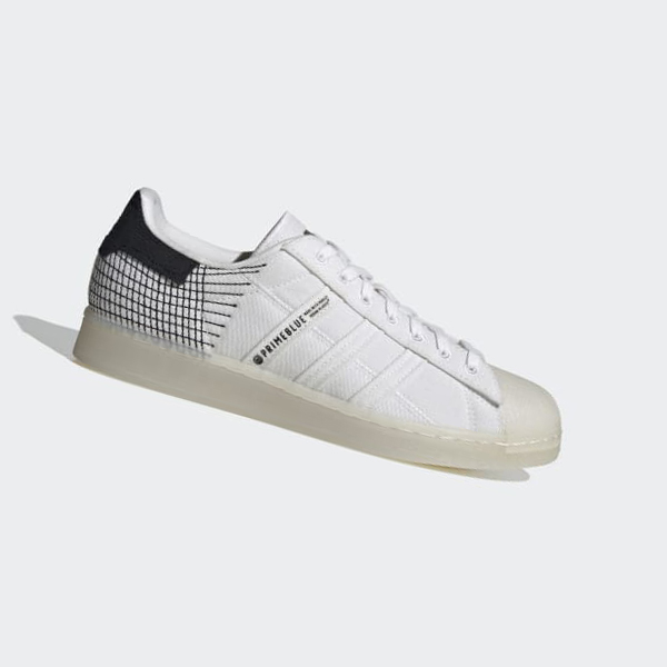 Zapatillas Adidas Superstar Primeblue Mujer Chile Blancas - PQBEYX789