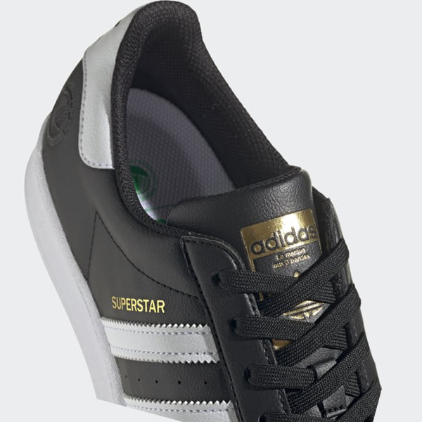 Zapatillas Adidas Superstar Vegan Mujer Chile Negras - FXKYVW157