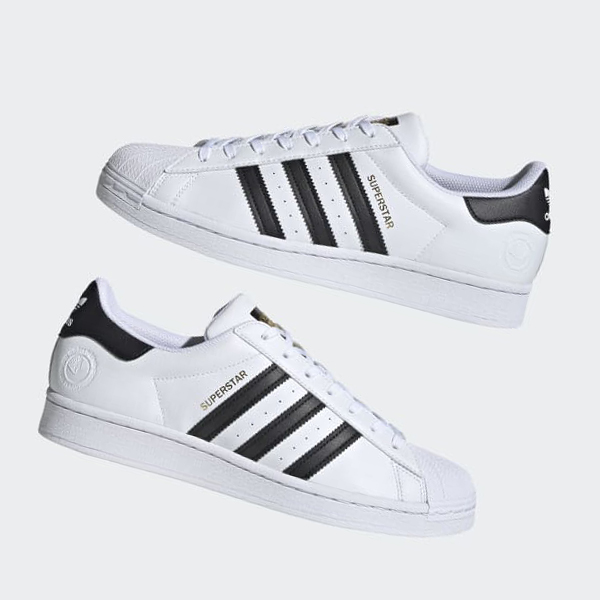 Zapatillas Adidas Superstar Vegan Mujer Chile Blancas - ILHFVP468