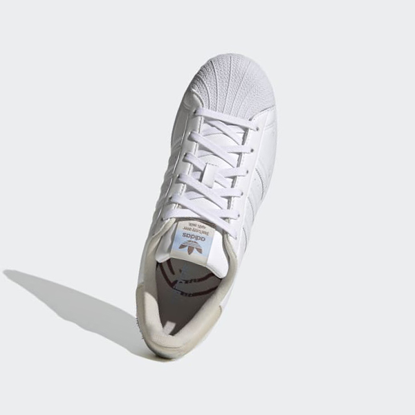 Zapatillas Adidas Superstar Vegan Mujer Chile Blancas - USNDIW437