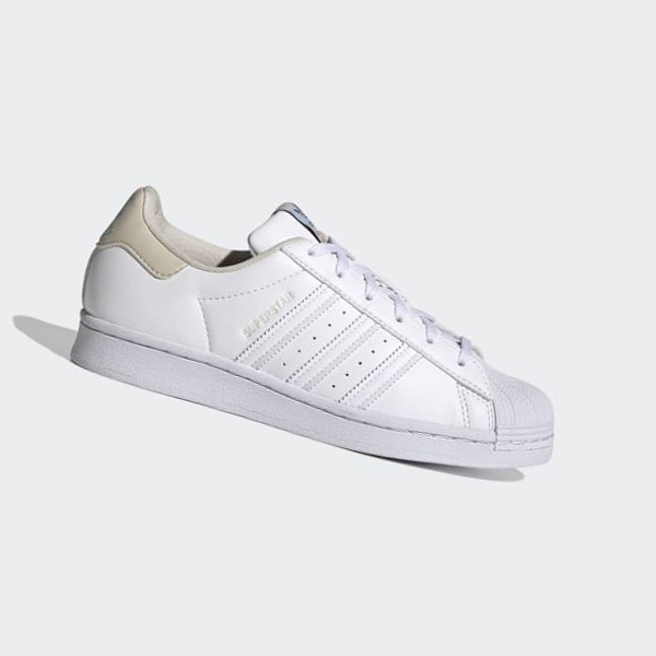 Zapatillas Adidas Superstar Vegan Mujer Chile Blancas - USNDIW437