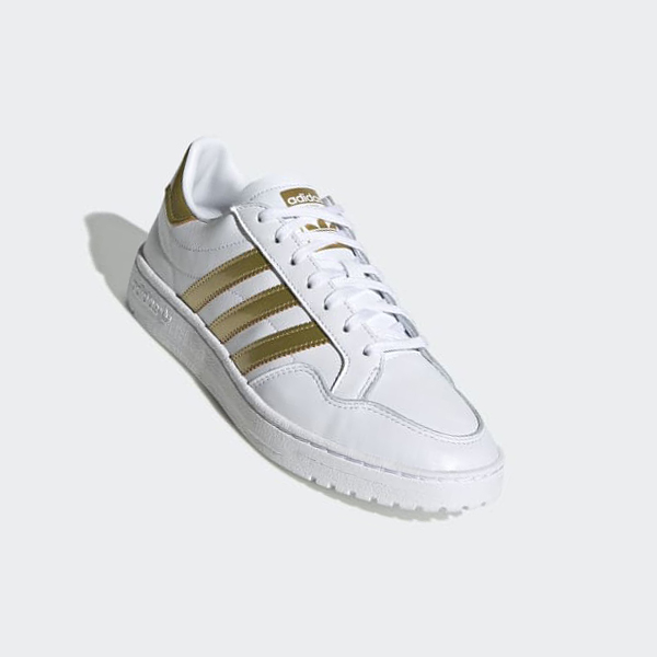 Zapatillas Adidas Team Court Mujer Chile Blancas - YVMQOF086