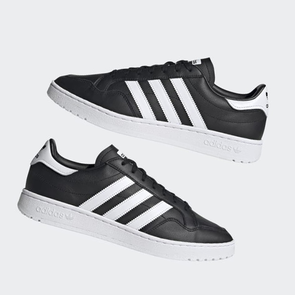 Zapatillas Adidas Team Court Mujer Chile Negras - FUJBES198