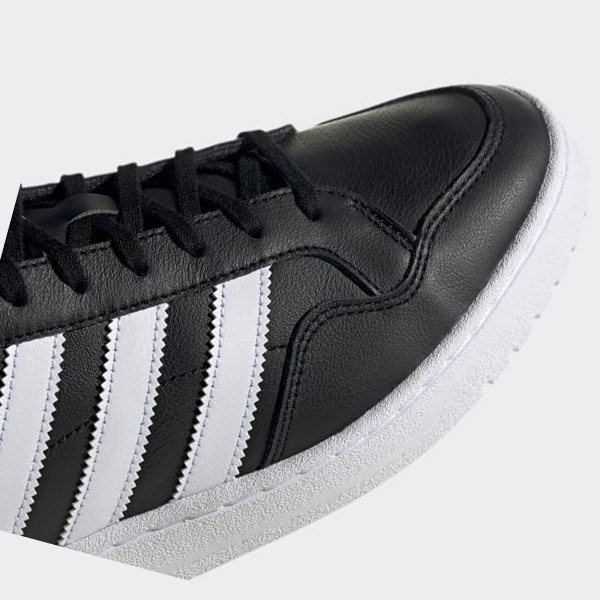 Zapatillas Adidas Team Court Mujer Chile Negras - FUJBES198