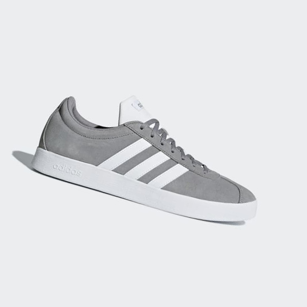 Zapatillas Adidas VL Court 2.0 Mujer Chile Gris - ZMBLCO467