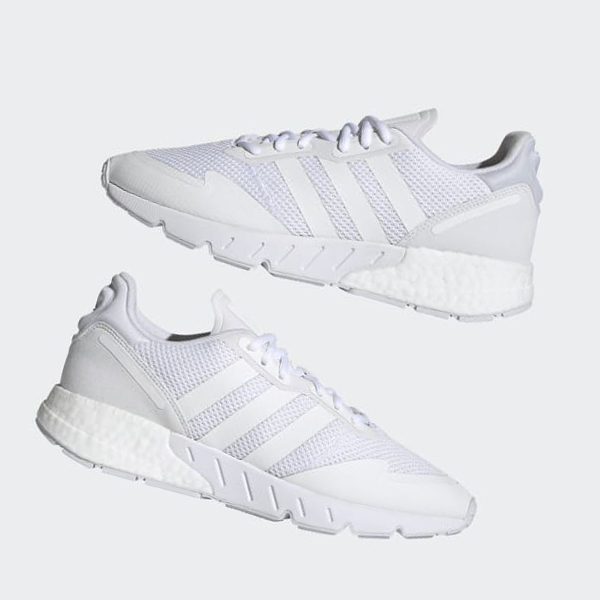 Zapatillas Adidas ZX 1K Boost Mujer Chile Blancas - QZKCTP298