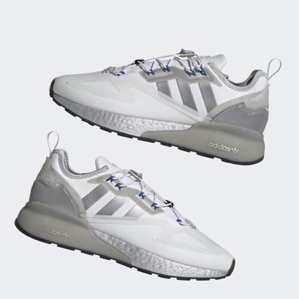 Zapatillas Adidas ZX 2K Boost Mujer Chile Blancas - HQETCS458