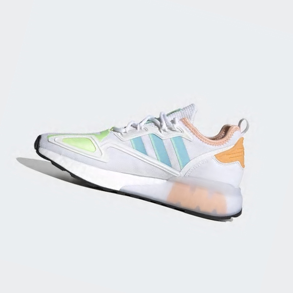 Zapatillas Adidas ZX 2K Boost Mujer Chile Blancas - SDQAWP490