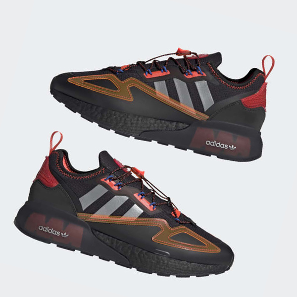 Zapatillas Adidas ZX 2K Boost Mujer Chile Negras - GHAYKP064