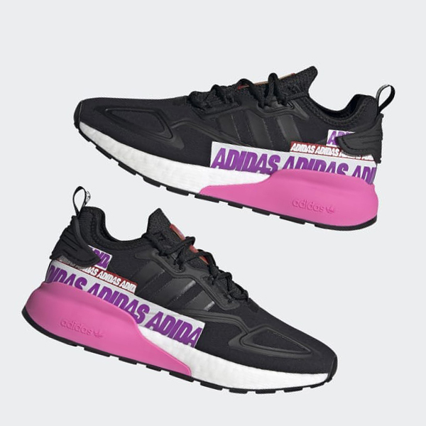 Zapatillas Adidas ZX 2K Boost Mujer Chile Negras - SXPHCV804