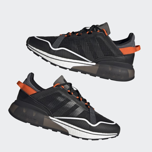 Zapatillas Adidas ZX 2K Boost Pure Mujer Chile Negras - HEJFDG652