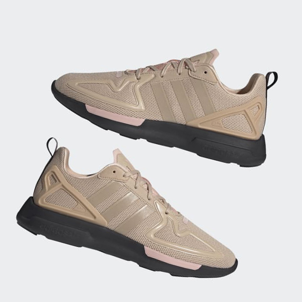 Zapatillas Adidas ZX 2K Flux Mujer Chile Beige - CWNYGV367