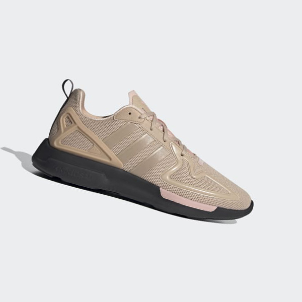 Zapatillas Adidas ZX 2K Flux Mujer Chile Beige - CWNYGV367