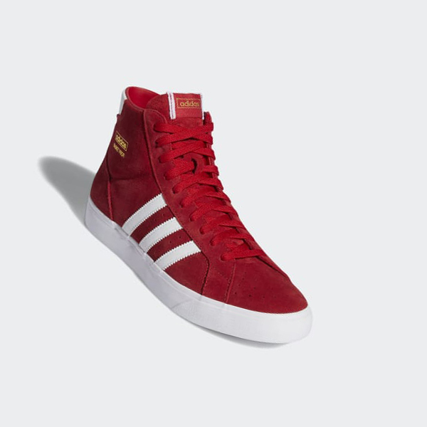 Zapatillas Baloncesto Adidas Basket Profi Hombre Chile Rojas - BUHMER942