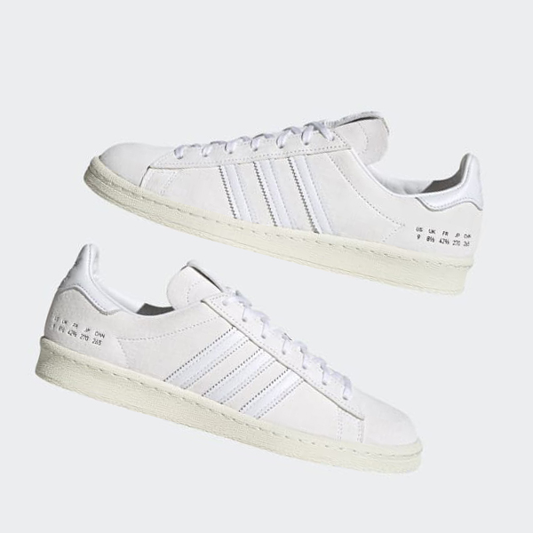 Zapatillas Baloncesto Adidas Campus 80s Mujer Chile Blancas - AMKJVN503