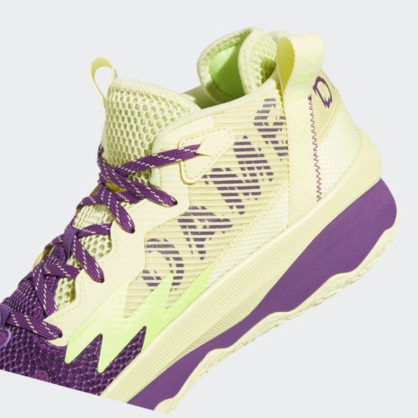 Zapatillas Baloncesto Adidas Dame 8 Mujer Chile Amarillo - MQSZLJ752