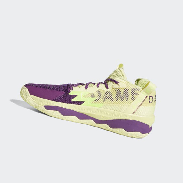 Zapatillas Baloncesto Adidas Dame 8 Mujer Chile Amarillo - MQSZLJ752