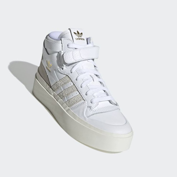 Zapatillas Baloncesto Adidas Forum Bonega Mid Mujer Chile Blancas - KIROCX123