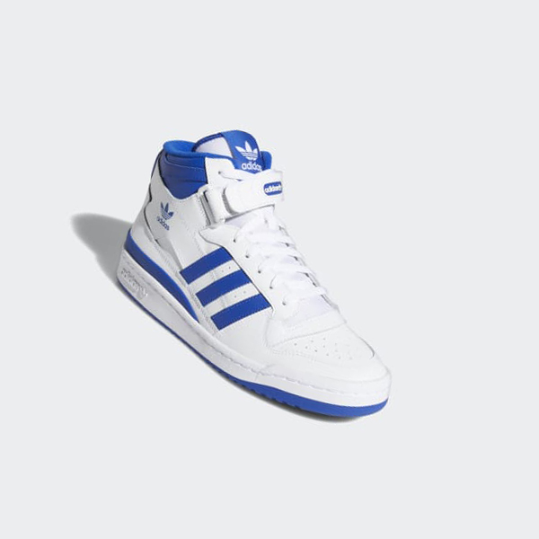 Zapatillas Baloncesto Adidas Forum Mid Hombre Chile Blancas - OUXVZH938