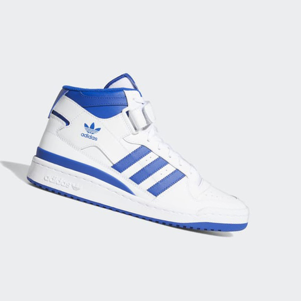 Zapatillas Baloncesto Adidas Forum Mid Hombre Chile Blancas - OUXVZH938