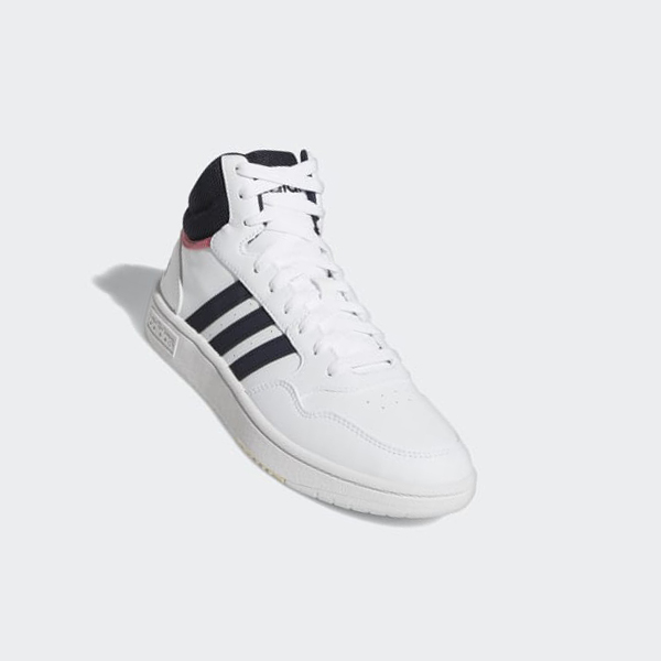 Zapatillas Baloncesto Adidas Hoops 3.0 Mid Classic Mujer Chile Blancas - VCYMPK876